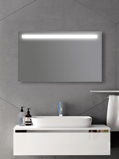 Zrcadlo 100 x 60 cm LED podsvícení pruh LUNA